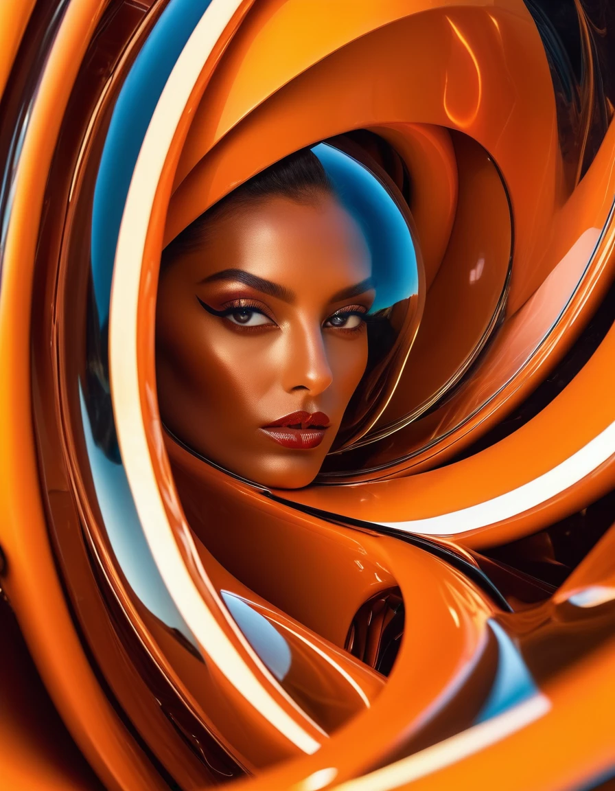 macro , beautiful, closeup, sleek ,surrealist artistic concept, stunning, perspective angle, young masterpiece top detailed, Epic fashion, sci fi, neat, minimal ,clean, stunning, amazing masterpiece, detailed, rim light, HD