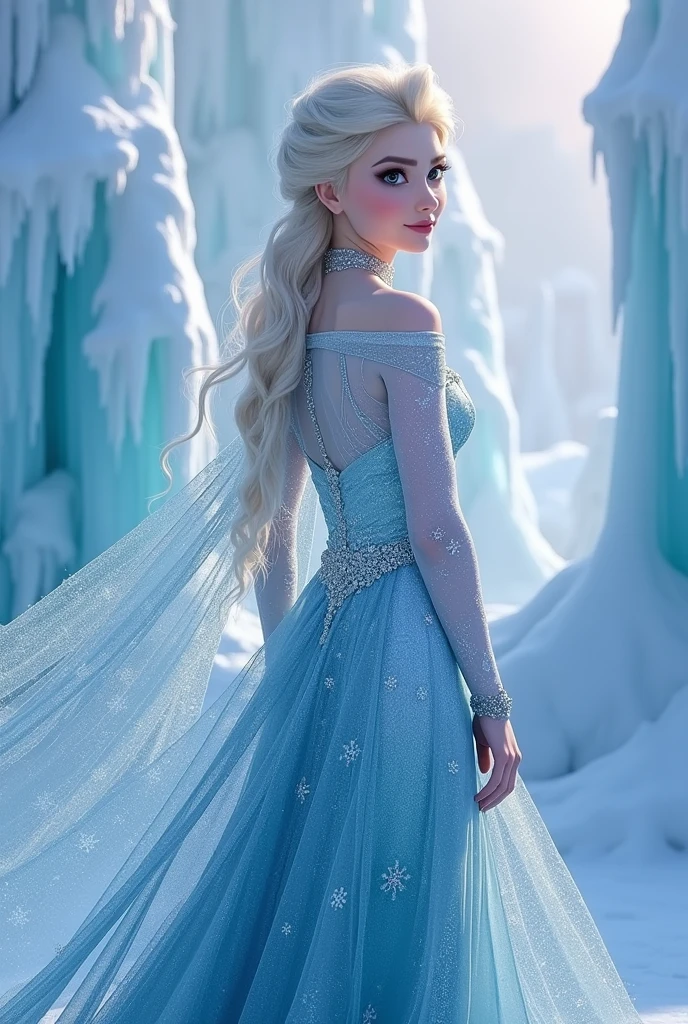 Elsa half naked
