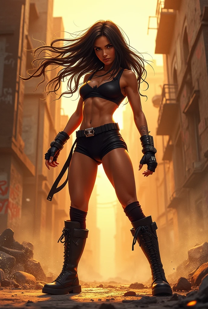 A fight gril