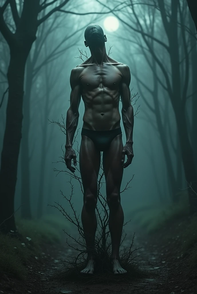A headless man