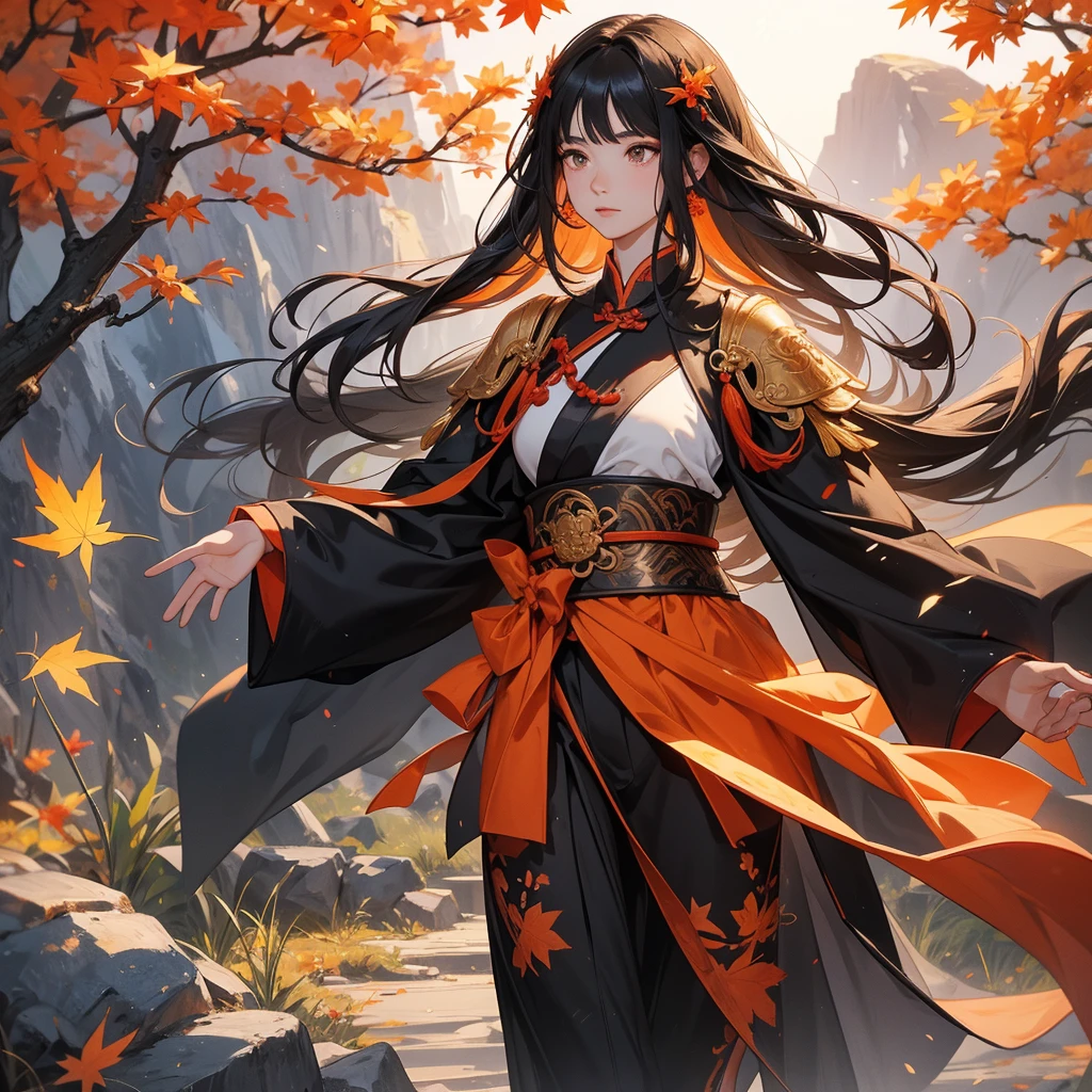 masterpiece, best quality, good quality, Fantasy Aesthetic, Highly detailed, shadowverse style, female, red eyes, japanese aesthetic