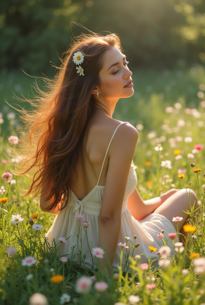 nude girl alone