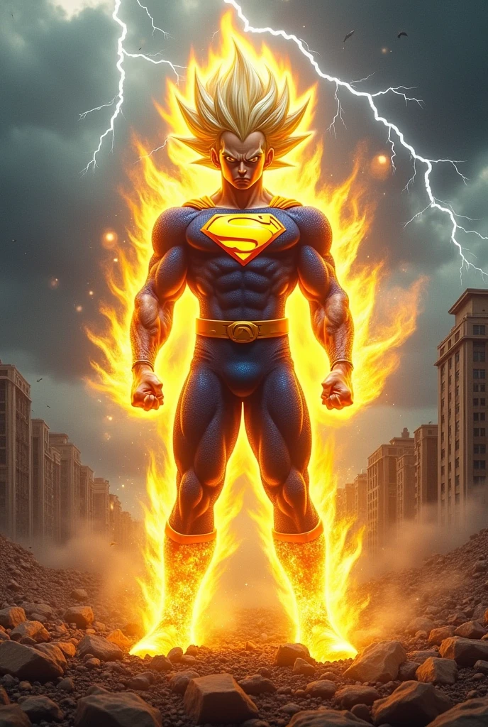 I managed the image of Superman turned into a super saiyan
