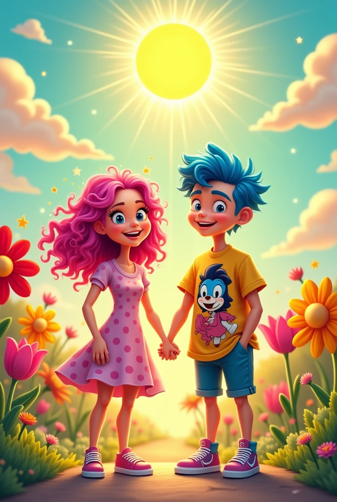 cartoon couple