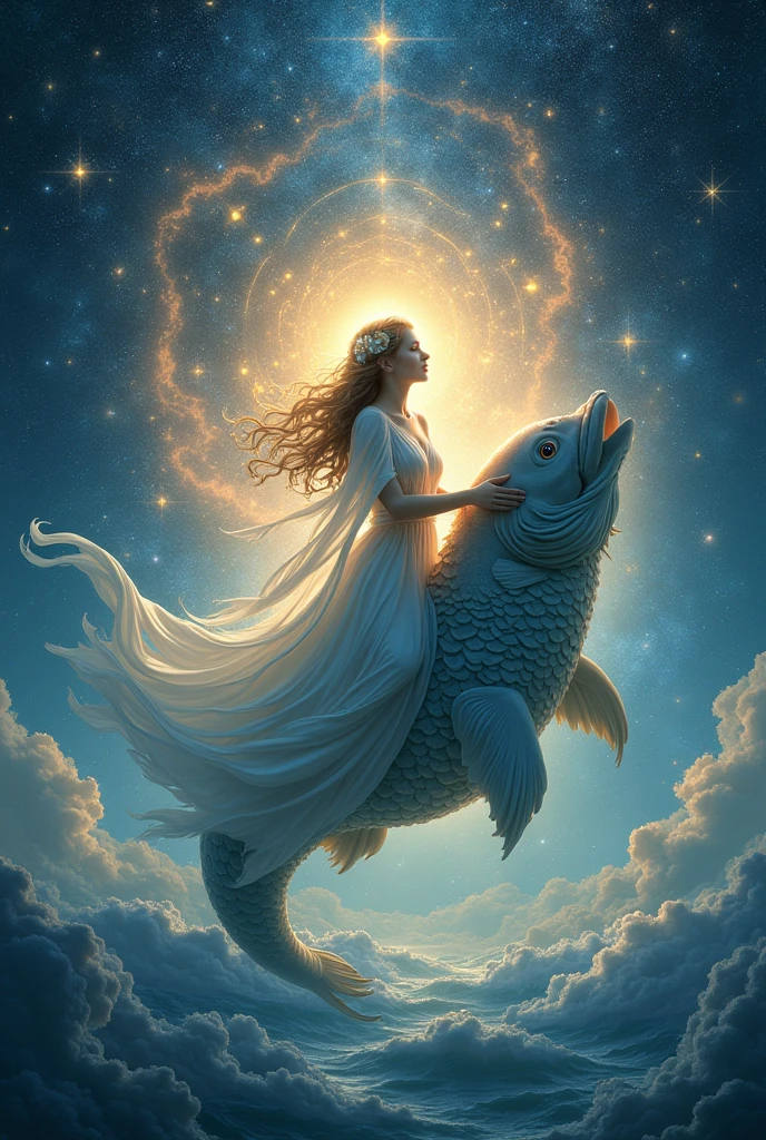 Characters corresponding to the twelve zodiac signs will appear in the art themed on the sea of stars。In the center, Virgo holds Aquarius and rides on Pisces.。Other constellations are around it。