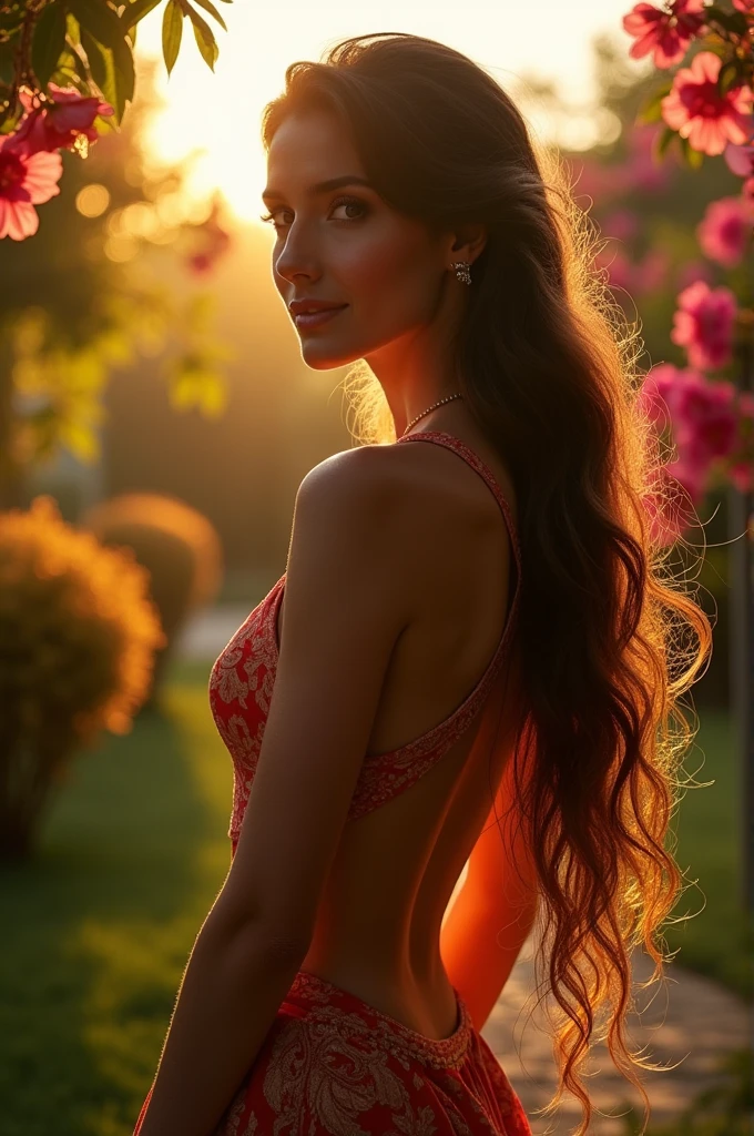 Woman with one boob out