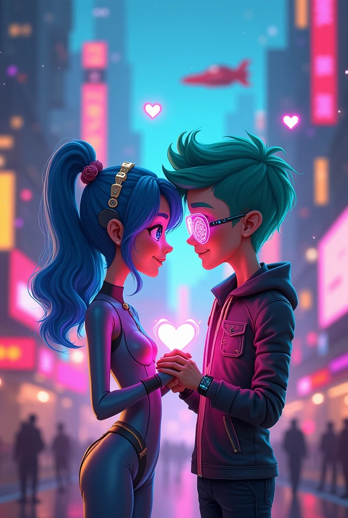 Ai cartoon couple