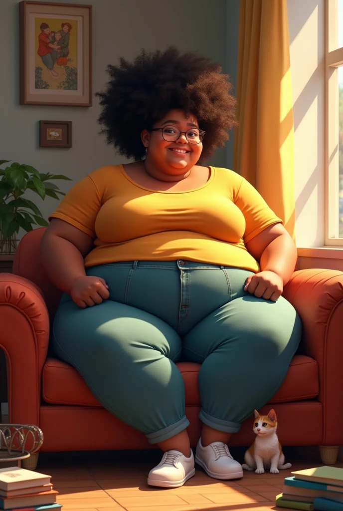 Big ass sitting on his legs