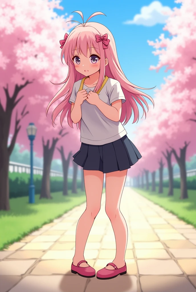 Anime girl feet with flat shoes