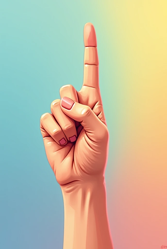 Number one sign language