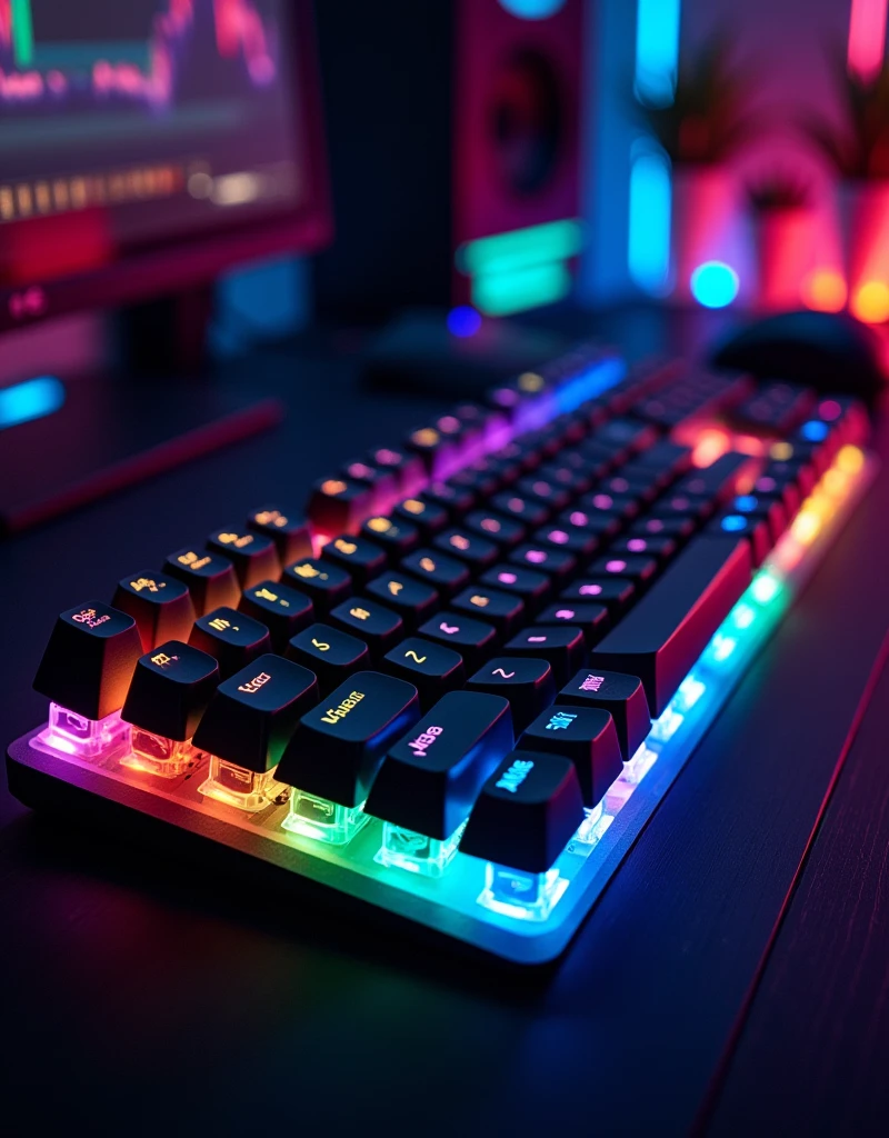 RGB keyboards use different types of keycaps, so there are several factors to consider.: Keycap Compatibility: RGB keyboards often use keycaps that are designed to match the distribution of LED light. Therefore, a keycap with a translucent or semi-transparent appearance will allow the LED light to shine through better, allowing the RGB light to shine through the keycap and making the lighting display more beautiful. Keycap material: PBT (Polybutylene Terephthalate): Good wear and fade resistant ABS material (Acrylonitrile Butadiene Styrene): Relatively cheaper material but can wear out faster than other materials. Design and pattern.: Keycaps can have various designs and patterns, such as transparent keycaps., Patterned glaze, Or keycaps with different printing patterns. Installation: The new keycaps you choose should match your keyboard's switch style, such as Cherry MX., razer, Or other types of switches, changing keycaps is a great way to customize your keyboard to give it a unique look and make the experience more special.