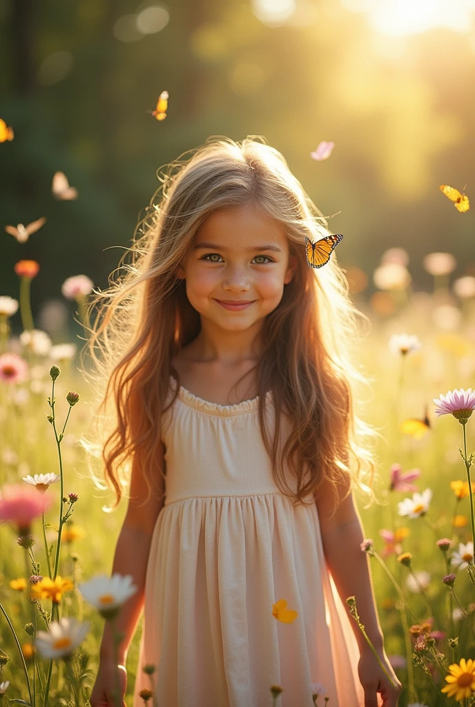A beautiful cute girl.without clothes