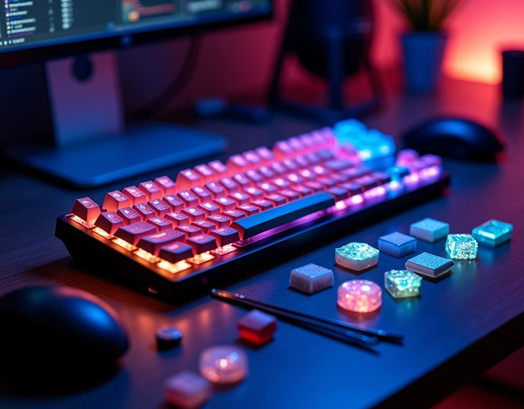 RGB keyboards use different types of keycaps, so there are several factors to consider.: Keycap Compatibility: RGB keyboards often use keycaps that are designed to match the distribution of LED light. Therefore, a keycap with a translucent or semi-transparent appearance will allow the LED light to shine through better, allowing the RGB light to shine through the keycap and making the lighting display more beautiful. Keycap material: PBT (Polybutylene Terephthalate): Good wear and fade resistant ABS material (Acrylonitrile Butadiene Styrene): Relatively cheaper material but can wear out faster than other materials. Design and pattern.: Keycaps can have various designs and patterns, such as transparent keycaps., Patterned glaze, Or keycaps with different printing patterns. Installation: The new keycaps you choose should match your keyboard's switch style, such as Cherry MX., razer, Or other types of switches, changing keycaps is a great way to customize your keyboard to give it a unique look and make the experience more special.