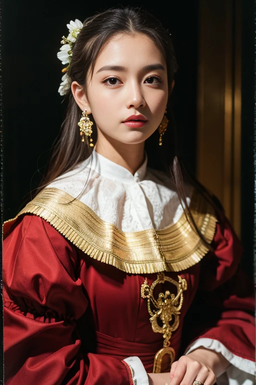 masterpiece, Highest quality, one person&#39;s, (beautiful girl, cute:1.3), (15 years old:1.3), Definition of very fine particles, (Symmetrical eyes:1.3),、((Japanese school girl uniform))、Semi-long hair、Bust Shot、((holding panties)) , (Panties as a gift),(Detailed silk panties:1.1),Focus Panties,((blush:1.3)),