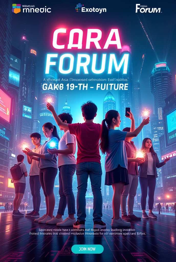 Poster for forum & Southeast Asia's leading technology innovation exhibition.