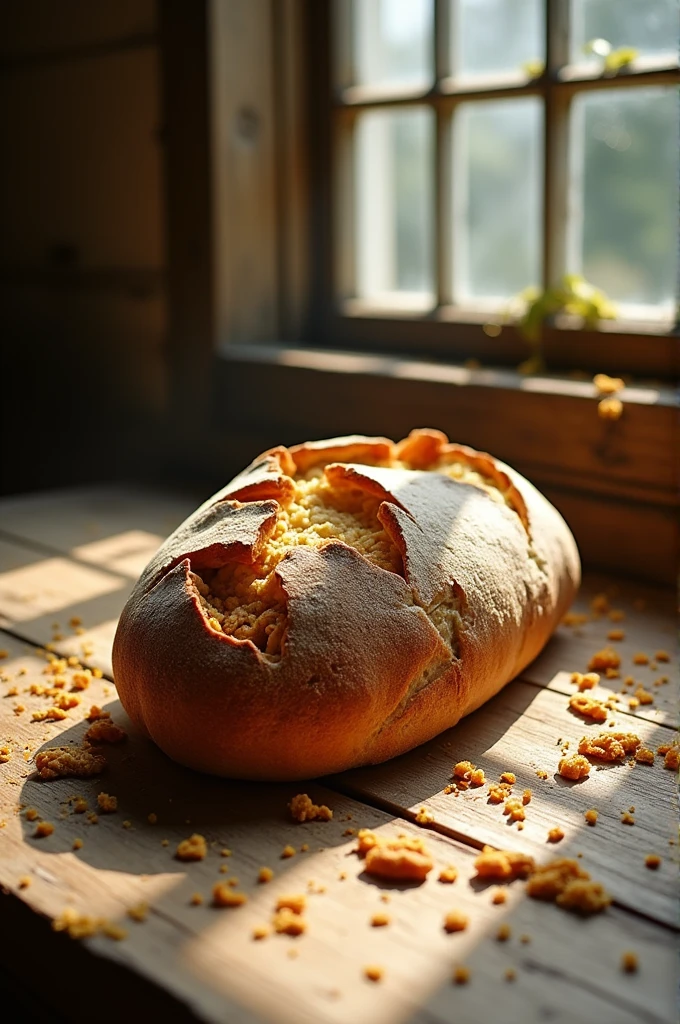 Smashed bread