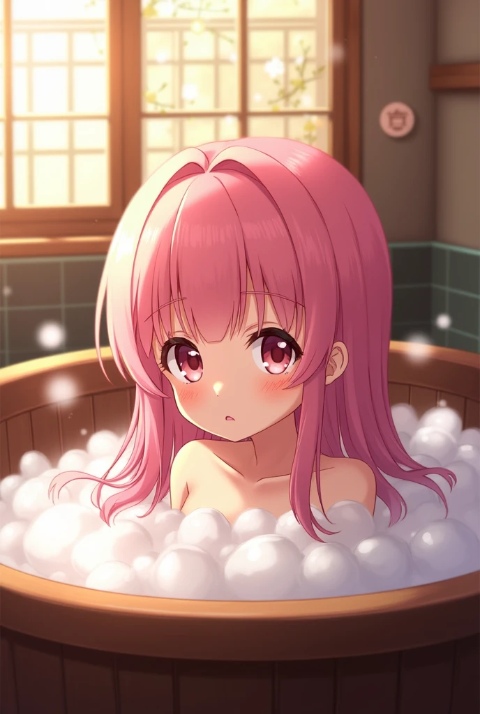 anime girl in bathtub without underwear 