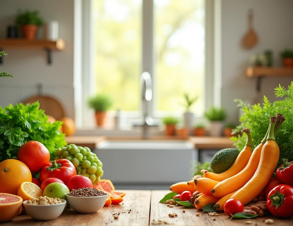 nutrition week back ground for text writing space for Instagram post