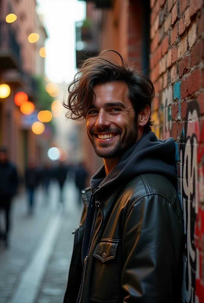 The man with messy hair