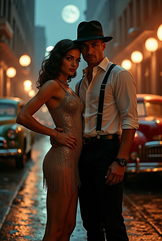 Artemis and Orion of Olympus as Bonnie & Clyde in an erotic way. Clyde must be the one to dominate