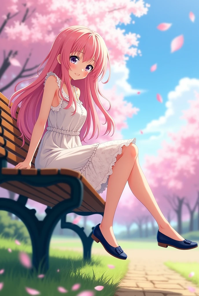 Anime girl feet with flat shoes 