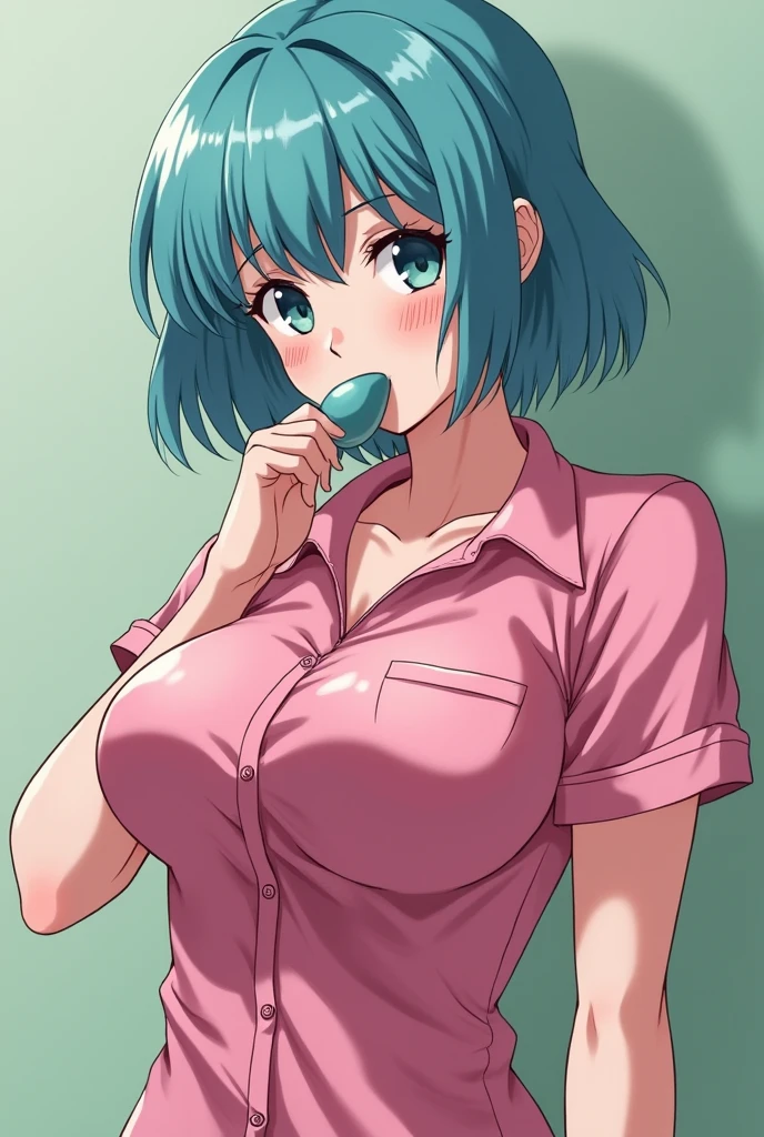 Bulma, best qualityer, waterproof clothing, wetclothes, lifting shirt, pink blouse, bulma shirt, sucking a big penis