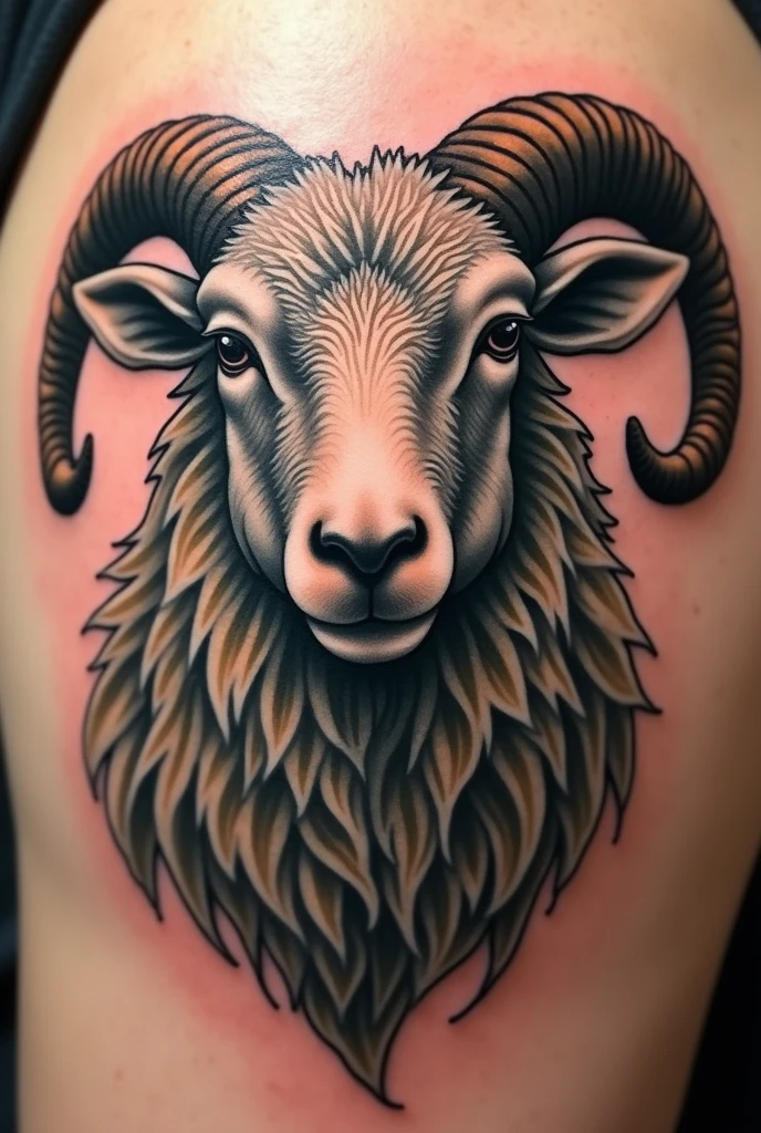 tattooed sheep.