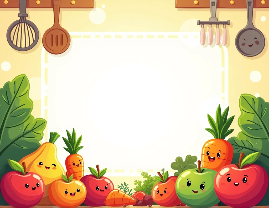 nutrition week cartoon back ground for text writing space for Instagram post