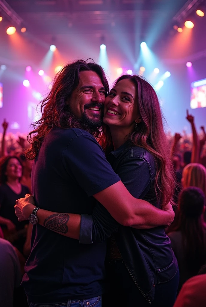 (photorealism:1.2), me hugging Dave Grohl 