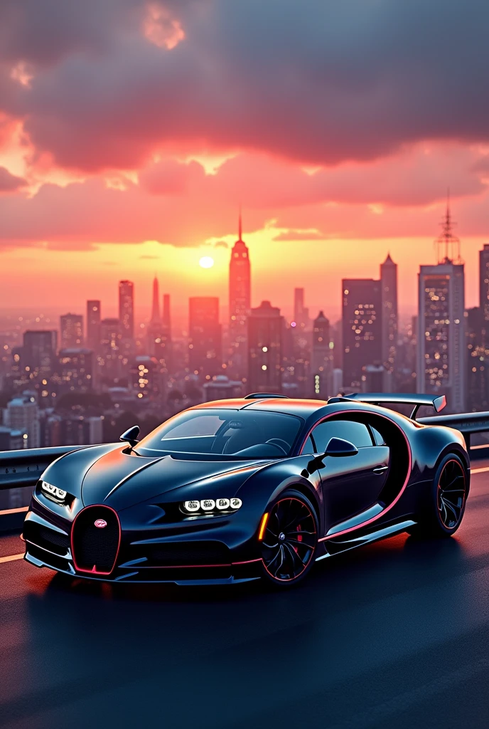 Dynamic buggati 10 mb
Sun set night city background