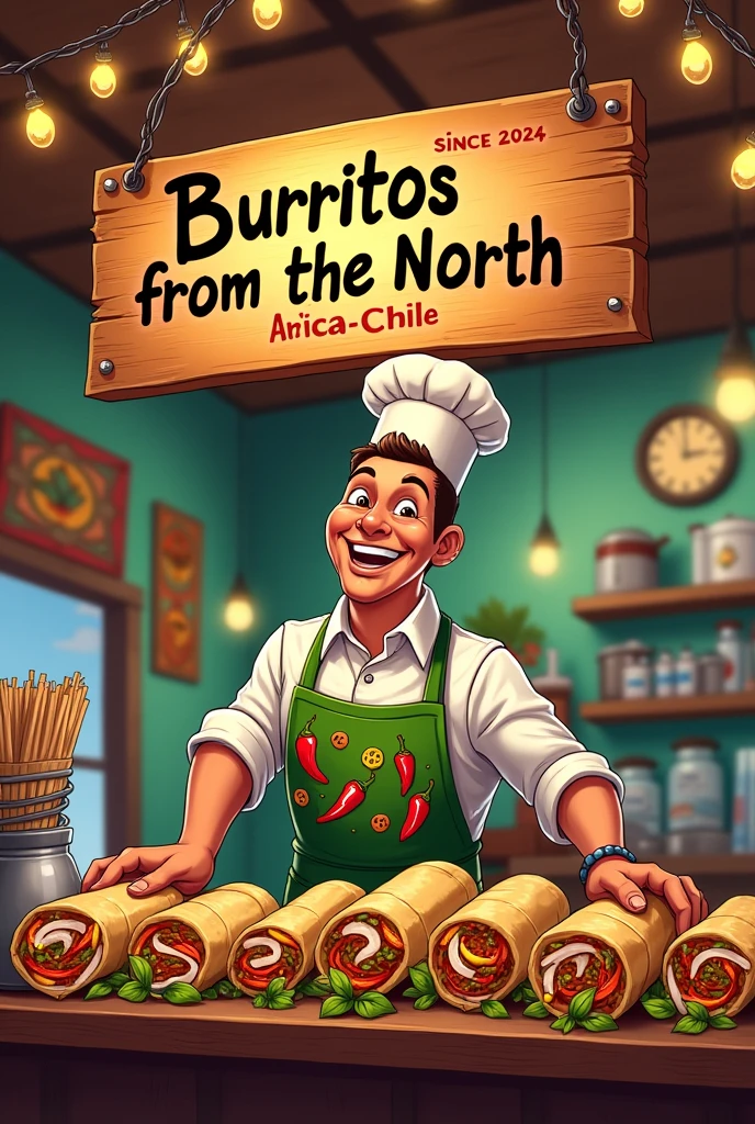 Name: burritos from the north slogan: arica-chile since 2024