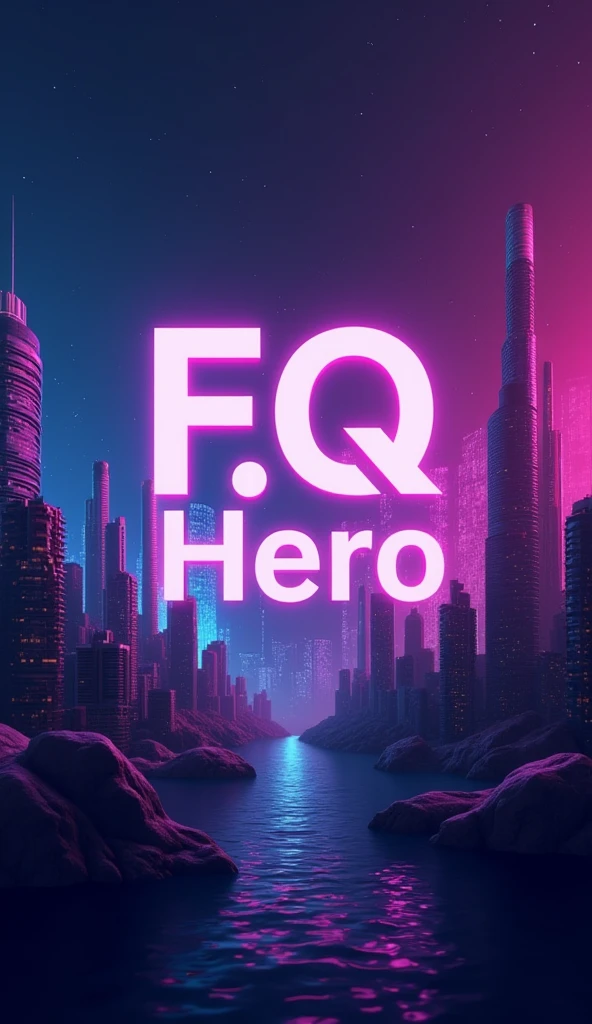 "F.Q Hero" Word for a phone wallpaper.