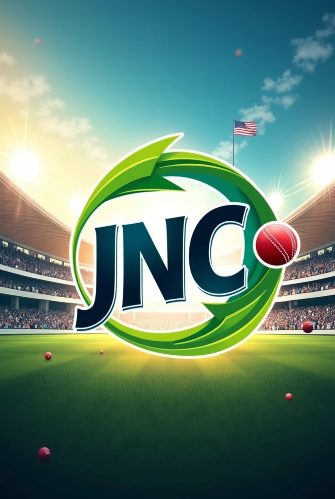 Professional cricket tournament logo with text wrapped "JNC"
.
