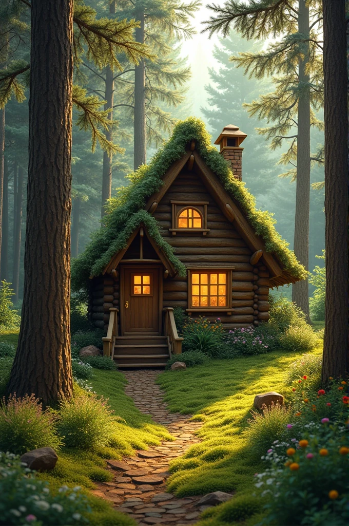 A cozy house in the woods
