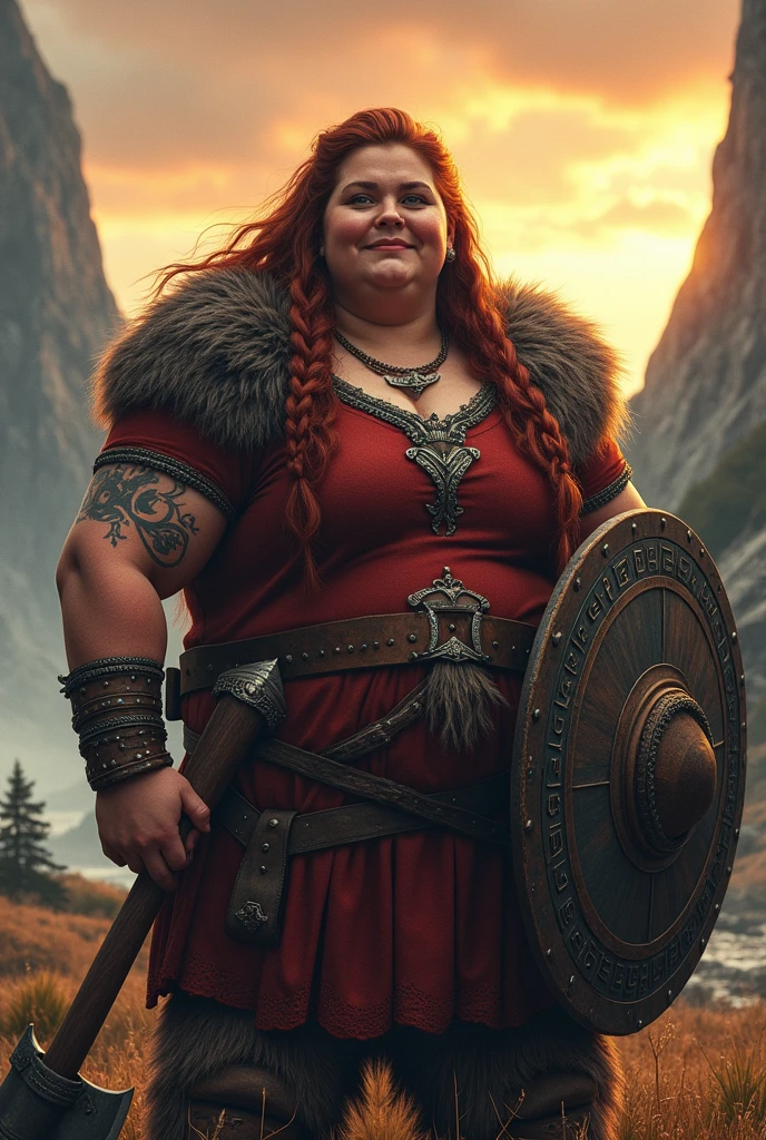 huge chubby viking woman