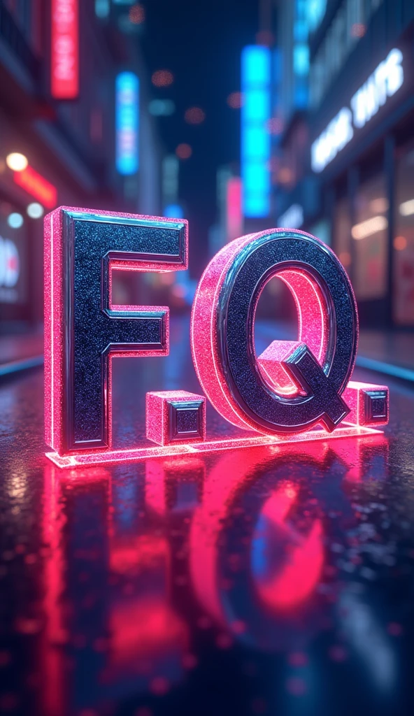 "F.Q Hero" Word for a phone wallpaper. 3D, aesthetic and realistic. 4K ultra HD.