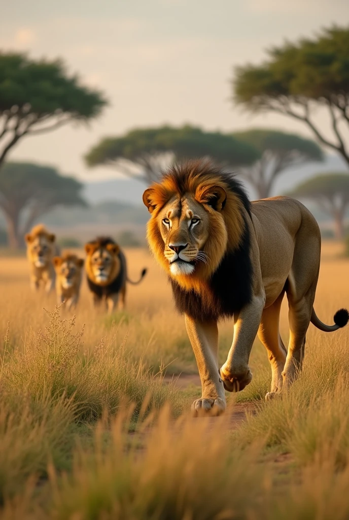 A documentary-style video about the history of lions, titled