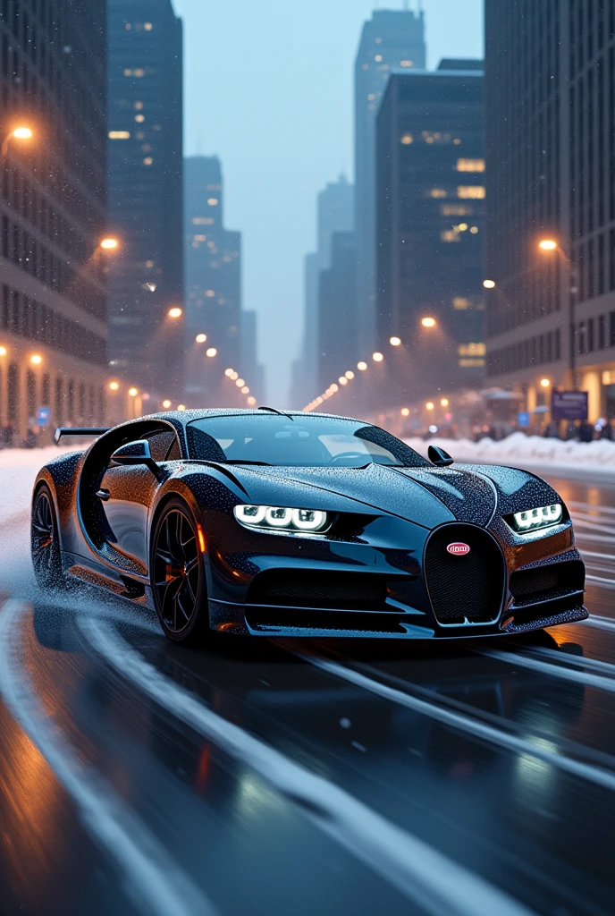 Dynamic buggati 10 mb
Sun black city background with snowflakes