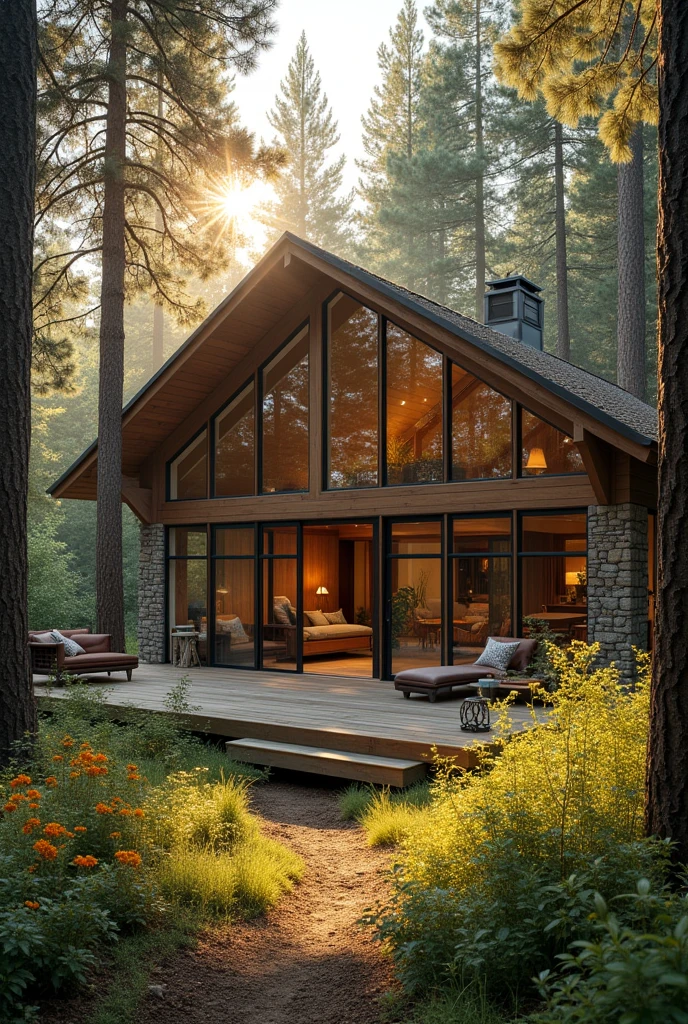 A spacious and relaxing house in the woods
