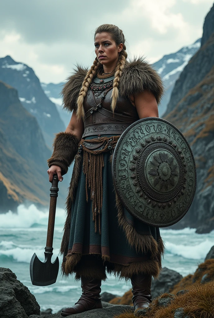 huge chubby viking woman big arms