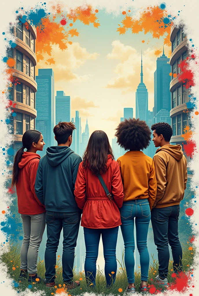 create a poster for Identity Development: "How do agers navigate the process of forming their identity in a rapidly changing world?"