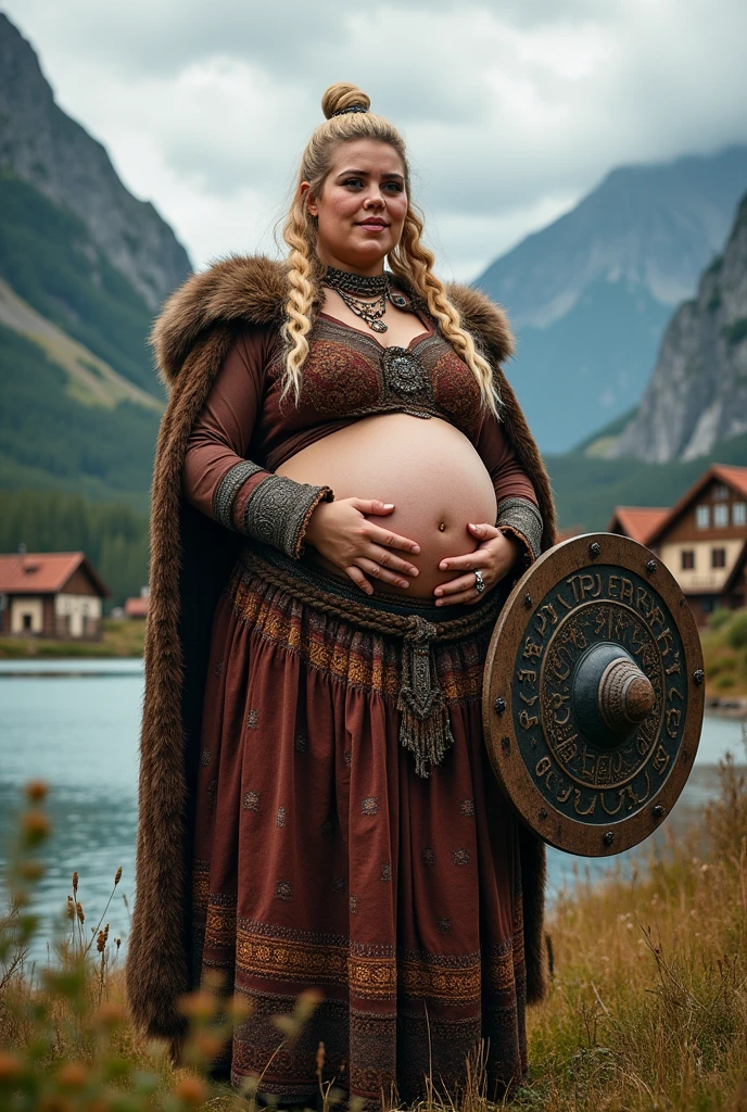 huge chubby viking woman pregnant mail clothes