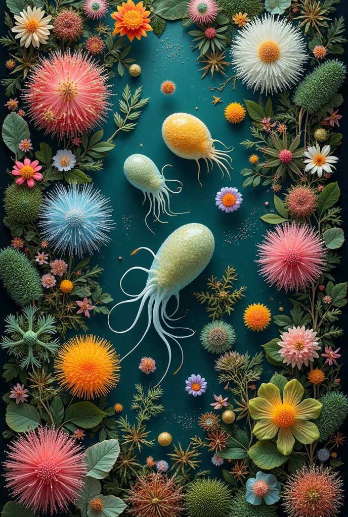 Make a collage about protozoa in botany
