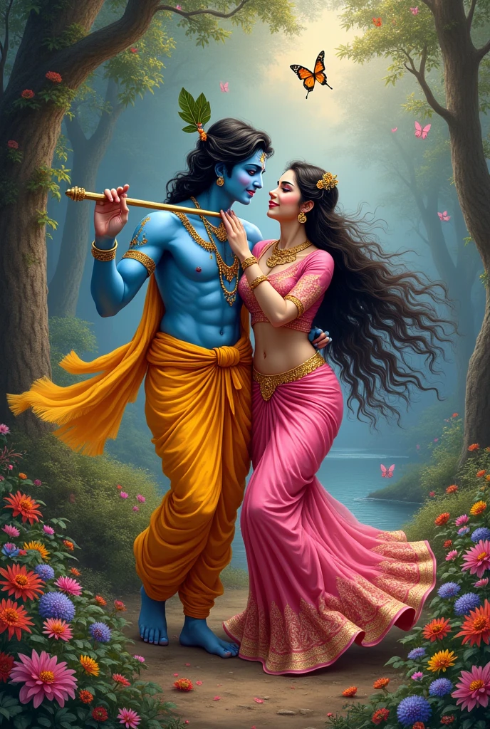 Make Radha with krishna genrate video