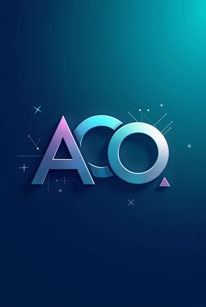 Create an eye-catching logo with the following letters ACO