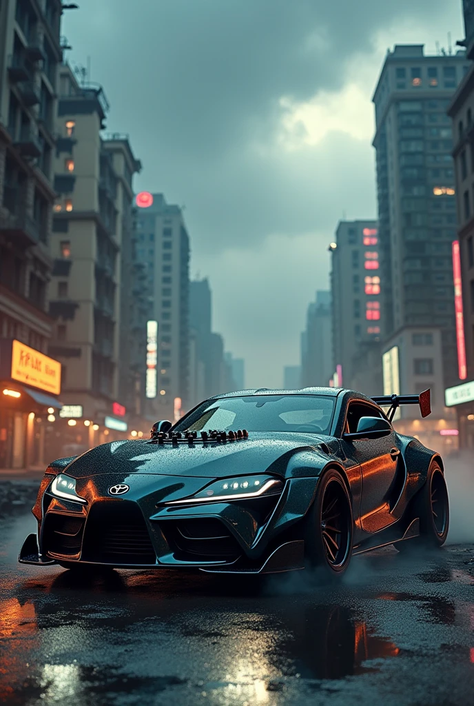 Toyota Supra modified for combat