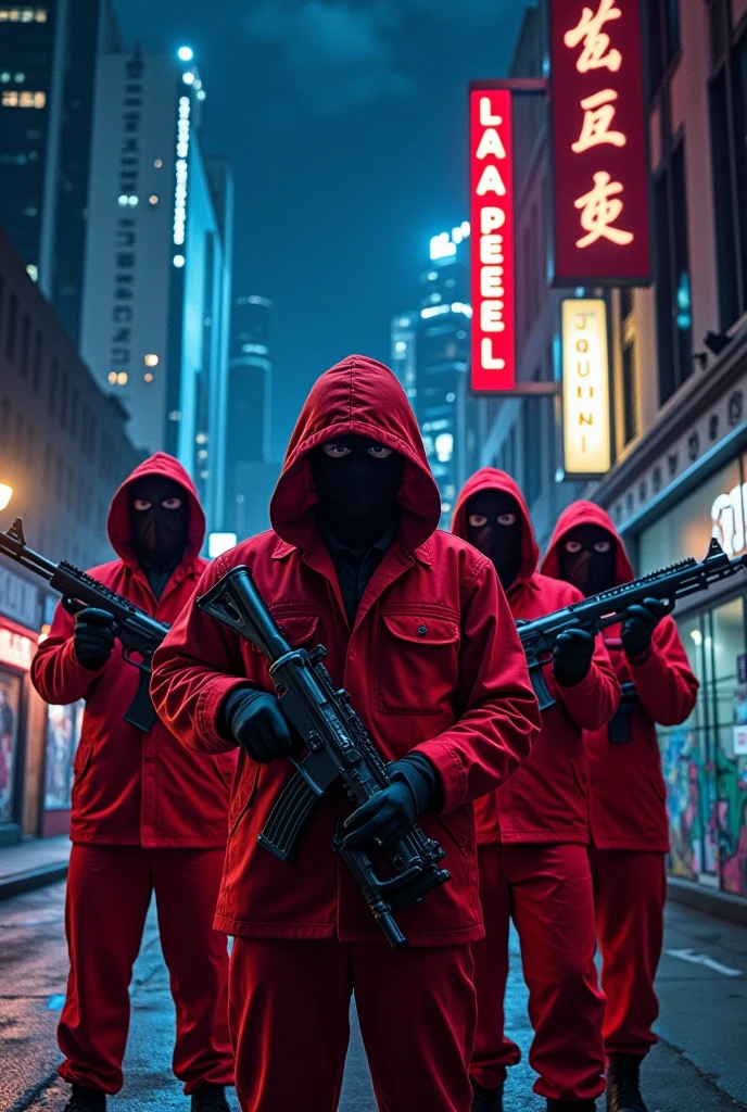 La Casa De Papel, Gangs, Weapons, High Definition, Night Light