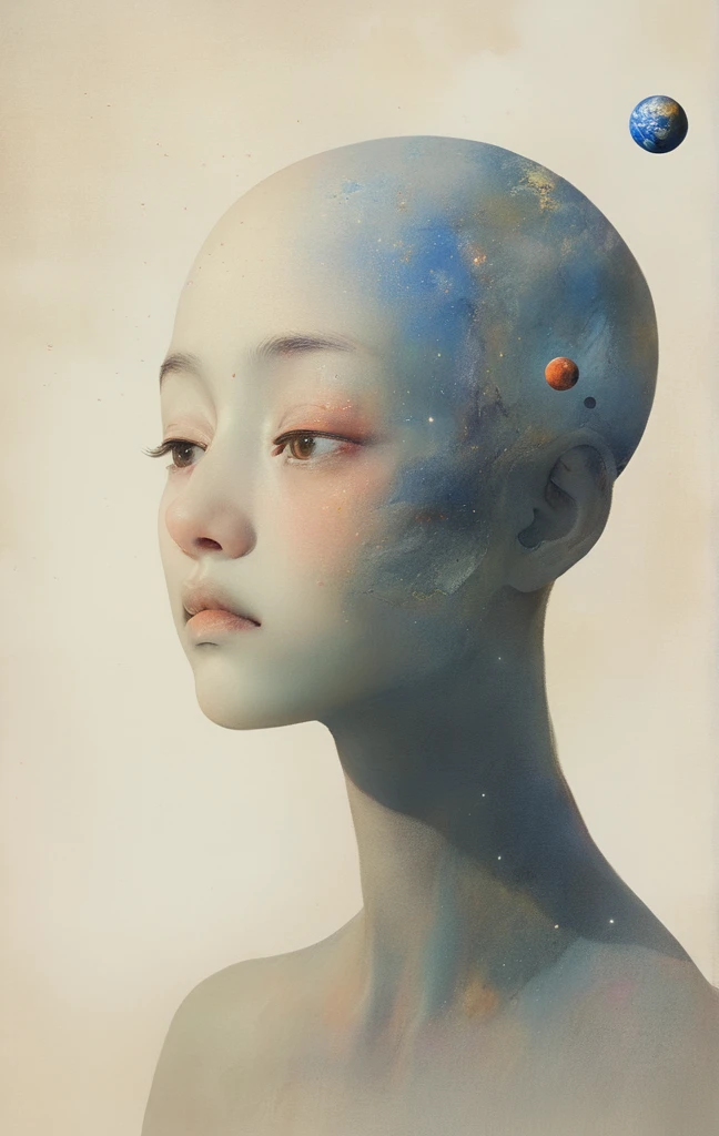 We are all alone、Looking up at the sky with the naked eye、{{Specially shaped head、Faces of the Planets}}、Invaded、