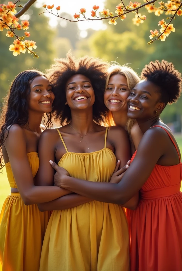A picture of women with self love