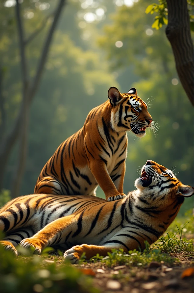Muscle tiger killed by muscles cat
